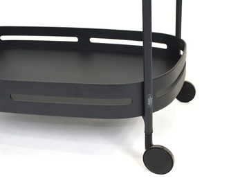 RIVA LARGE - Aluminium drinks trolley by Fischer Möbel - view 3